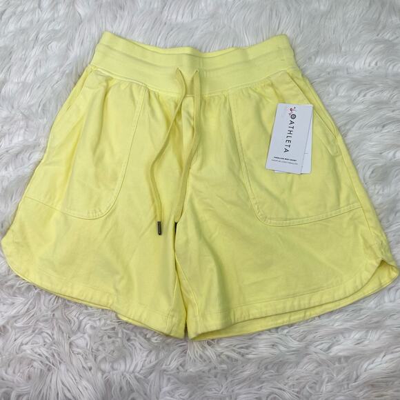 Athleta Women's Farallon Midi Short Size S Bright Yellow NWT - Picture 9 of 16